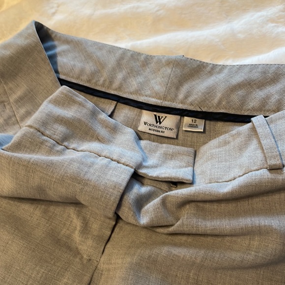 Worthington sz 12 women’s trousers gray - Picture 2 of 5